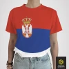 Футболка Сербия Флаг (женская)