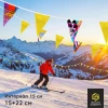 Гирлянда бюджетная 1 печатный + 1 цветной, 15*22см, шаг 15 см