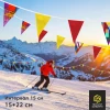 Гирлянда бюджетная 1 печатный + 2 цветных, 15*22см, шаг 15 см