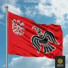 Флаг викингов красный